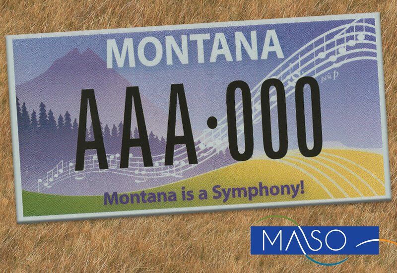 MASO licence plate