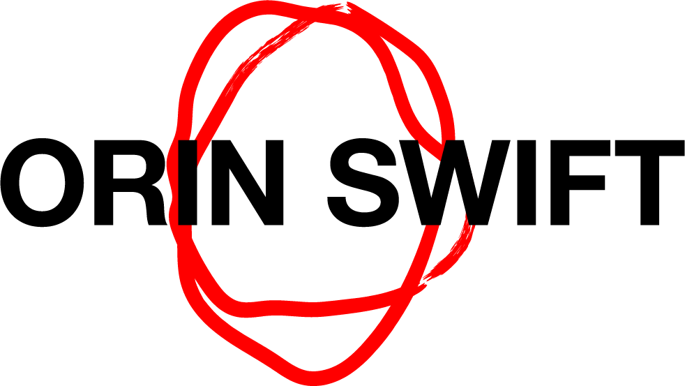 ORIN SWIFT wordmark RED BLACK solid